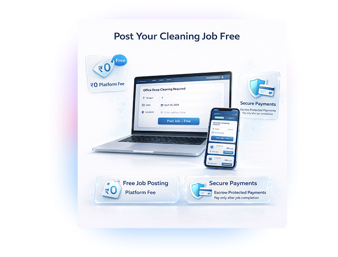 Post a cleaning job on Cleynece